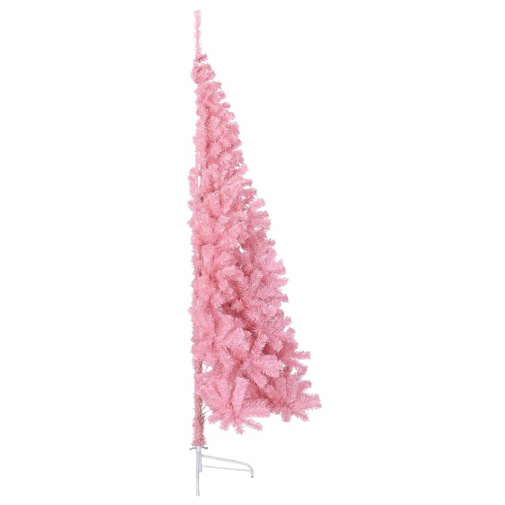 Kunstig Forhåndsopplyst Juletre Med 300 Led Rosa 180 Cm Pvc
