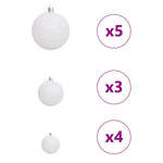 Kunstig Forhåndsopplyst Juletre Med 150 Led Svart 150 Cm Pvc