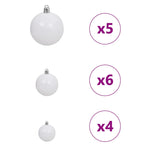 Kunstig Forhåndsopplyst Juletre Med 150 Led Svart 150 Cm Pvc