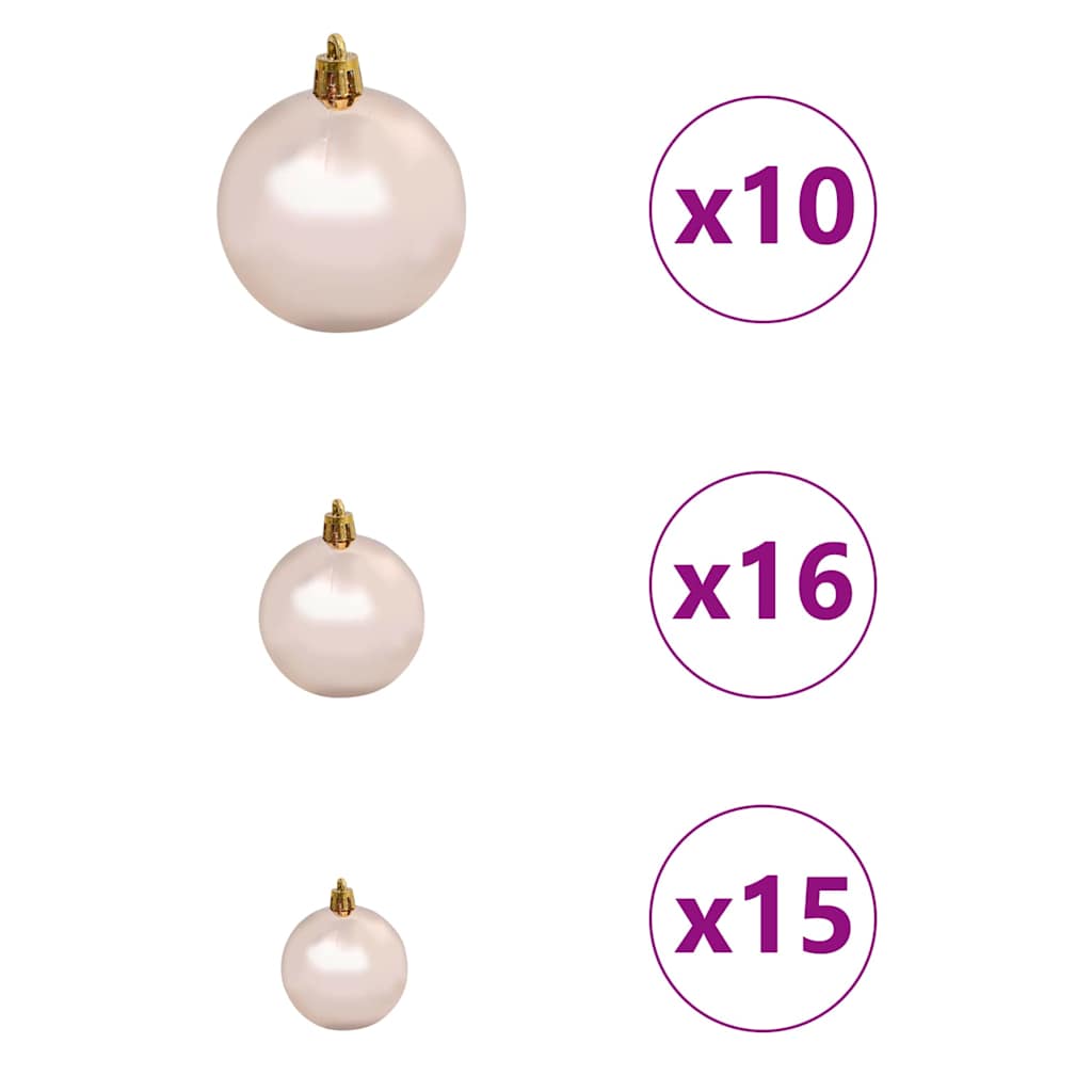 Kunstig Forhåndsopplyst Juletre Med 300 Led Svart 210 Cm Pvc