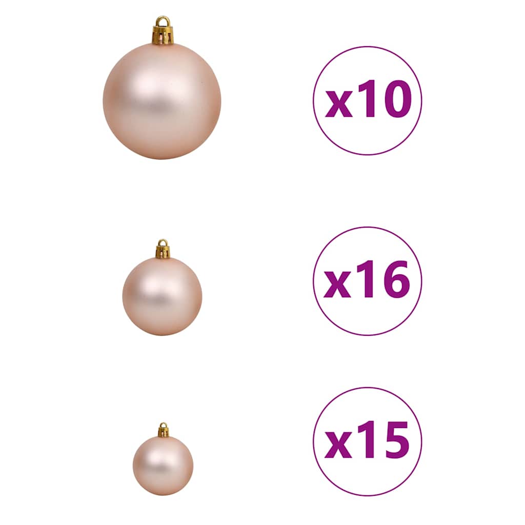 Kunstig Forhåndsopplyst Juletre Med 300 Led Svart 210 Cm Pvc