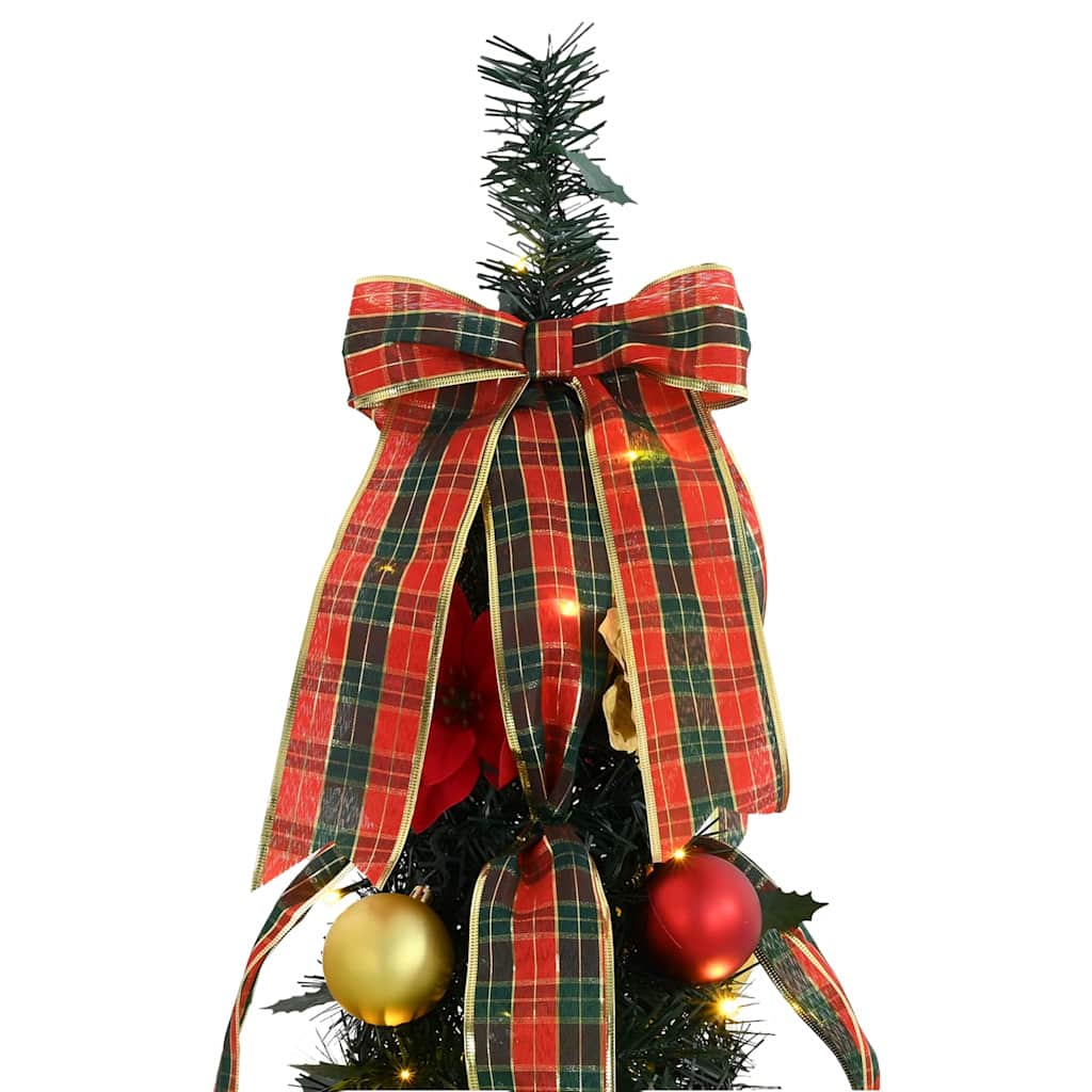 Kunstig Juletre Med 150 Led Med Stativ Grønn 180 Cm Pvc