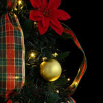 Kunstig Juletre Med 150 Led Med Stativ Grønn 180 Cm Pvc