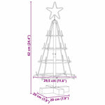 Julekjegle Tre Med Stativ Svart 60 Cm Stål