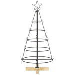 Julekjegle Tre Med Stativ Svart 90 Cm Stål