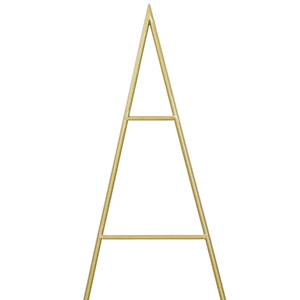 Metall Juletre Med Stativ Gull 150 Cm Pulverlakkert Stål