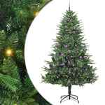 Kunstig Forhåndsbelyst Juletre Med Kule-Sett Grønn 240 Cm