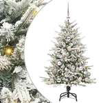 Kunstig Forhåndsbelyst Juletre Med Kule-Sett Grønn 120 Cm