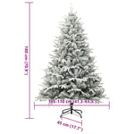 Kunstig Forhåndsopplyst Juletre Grønn 180 Cm Pvc Og Pe