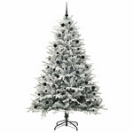 Kunstig Forhåndsbelyst Juletre Med Kule-Sett Grønn 240 Cm