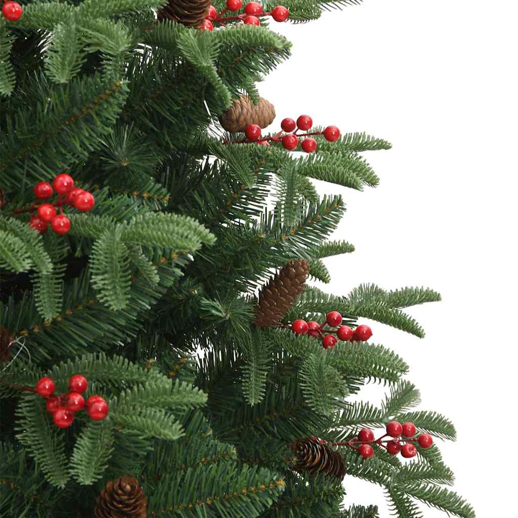 Kunstig Juletre Med 300 Led Grønn 180 Cm Pvc Og Metall Og Plast