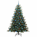 Kunstig Juletre Med 300 Led Grønn 180 Cm Pvc Og Metall Og Plast
