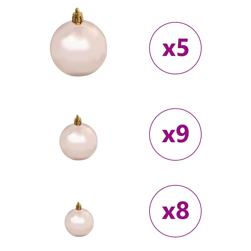 Kunstig Juletre Med 150 Led Hvit 150 Cm Pvc Og Metall Og Plast