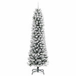 Kunstig Juletre Med 150 Led Hvit 150 Cm Pvc Og Metall Og Plast