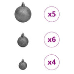 Kunstig Juletre Med 150 Led Hvit 150 Cm Pvc Og Metall Og Plast