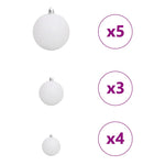 Kunstig Juletre Med 150 Led Hvit 150 Cm Pvc Og Metall Og Plast