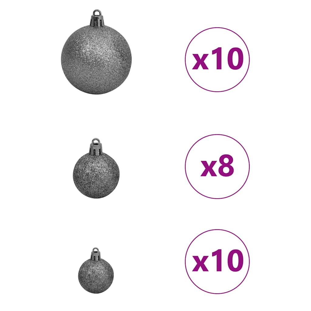 Kunstig Juletre Med 300 Led Grønn 180 Cm Pvc Og Stål Og Plast