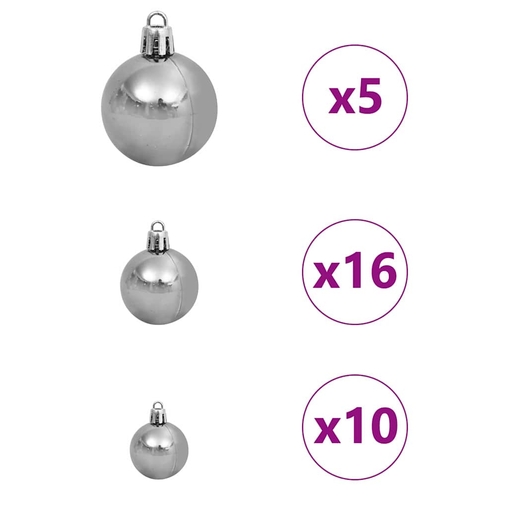 Kunstig Juletre Med 300 Led Grønn 180 Cm Pvc Og Stål Og Plast