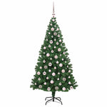 Kunstig Juletre Med 300 Led Grønn 180 Cm Pvc Og Stål Og Plast