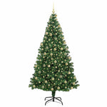 Kunstig Juletre Med 300 Led Grønn 180 Cm Pvc Og Stål Og Plast