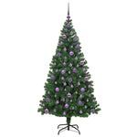 Kunstig Juletre Med 300 Led Grønn 180 Cm Pvc Og Stål Og Plast