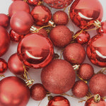 Julekule Sett Med 300 Led 120 Pcs Rød Plast