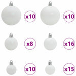 Julekule Sett Med 300 Led 120 Pcs Hvit Plast