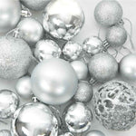 Julekule Sett Med 300 Led 120 Pcs Sølv Plast