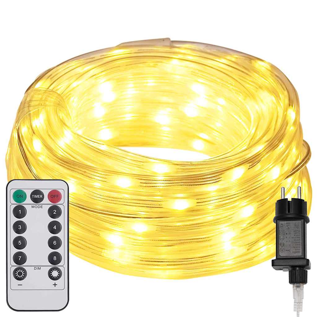 Lyskabel Med 1200 Led Varmhvit 50 M Pvc