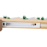 Juledlysbro Med 7 Led 3 Pcs Brun 39,5 X 5 X 29 Cm Massiv Furu