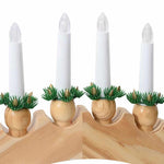 Julelys Bue Med 10 Led Lys 3 Pcs Brun 47 X 5 X 29 Cm
