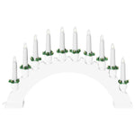 Julelys Bue Med 10 Led Lys 3 Pcs Hvit 47 X 5 X 29 Cm