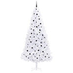 Kunstig Juletre Med 300 Led Med Stativ Hvit 300 Cm Pvc Og Stål