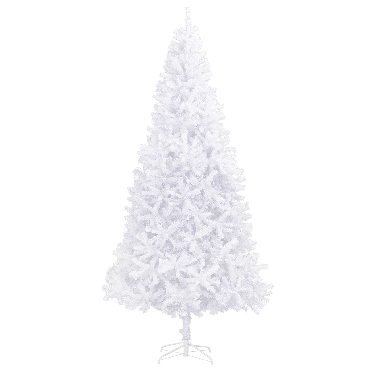 Kunstig Juletre Med 300 Led Med Stativ Hvit 300 Cm Pvc Og Stål