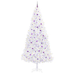 Kunstig Juletre Med 300 Led Med Stativ Hvit 300 Cm Pvc Og Stål