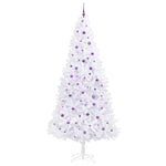 Kunstig Juletre Med 300 Led Med Stativ Hvit 300 Cm Pvc Og Stål