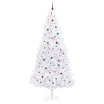 Kunstig Juletre Med 300 Led Med Stativ Hvit 300 Cm Pvc Og Stål