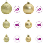 Kunstig Sammensatt Juletre Med 150 Led Hvit 120 Cm Pvc Og Stål