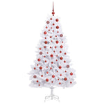 Kunstig Sammensatt Juletre Med 300 Led Hvit 180 Cm Pvc Og Stål