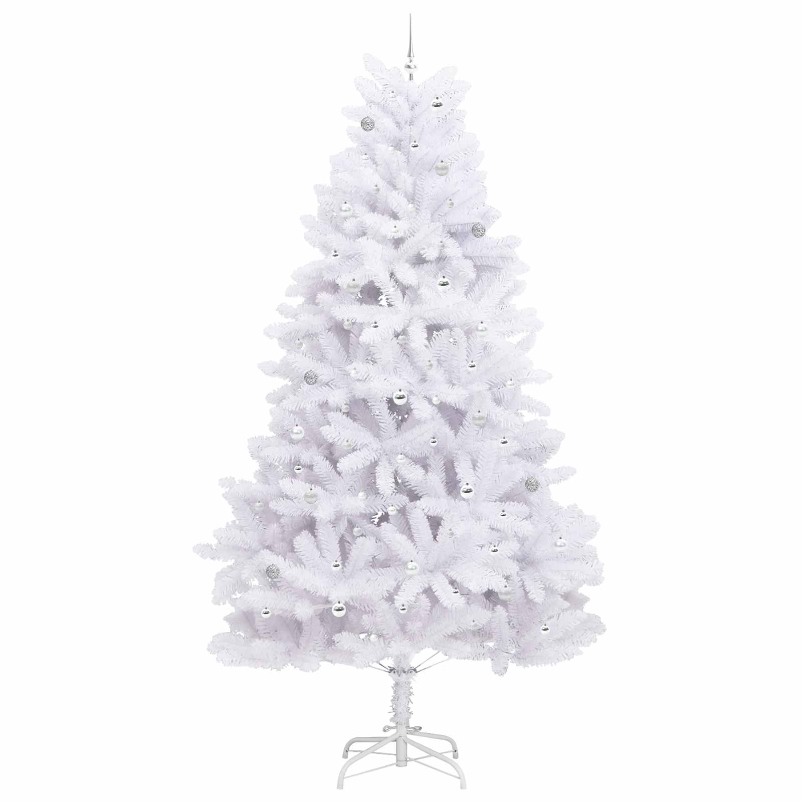 Kunstig Sammensatt Juletre Med 300 Led Hvit 300 Cm Pvc Og Stål