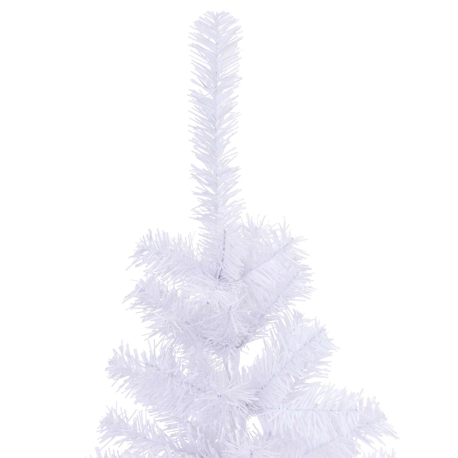 Kunstig Juletre Med 150 Led Med Stativ Hvit 120 Cm Pvc Og Stål