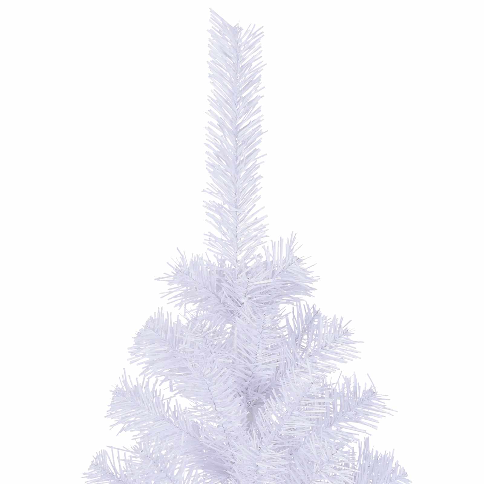 Kunstig Juletre Med 300 Led Med Stativ Hvit 210 Cm Pvc Og Stål