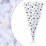 Kunstig Juletre Med 300 Led Med Stativ Hvit 210 Cm Pvc Og Stål