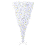 Kunstig Juletre Med 300 Led Med Stativ Hvit 210 Cm Pvc Og Stål