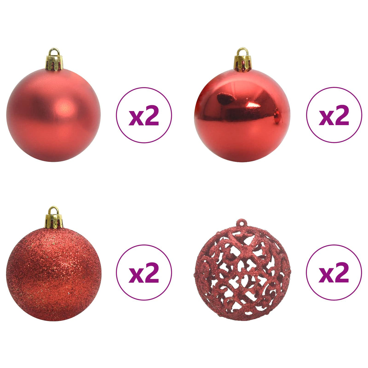 Kunstig Juletre Med 150 Led Med Stativ Hvit 120 Cm Pvc Og Stål