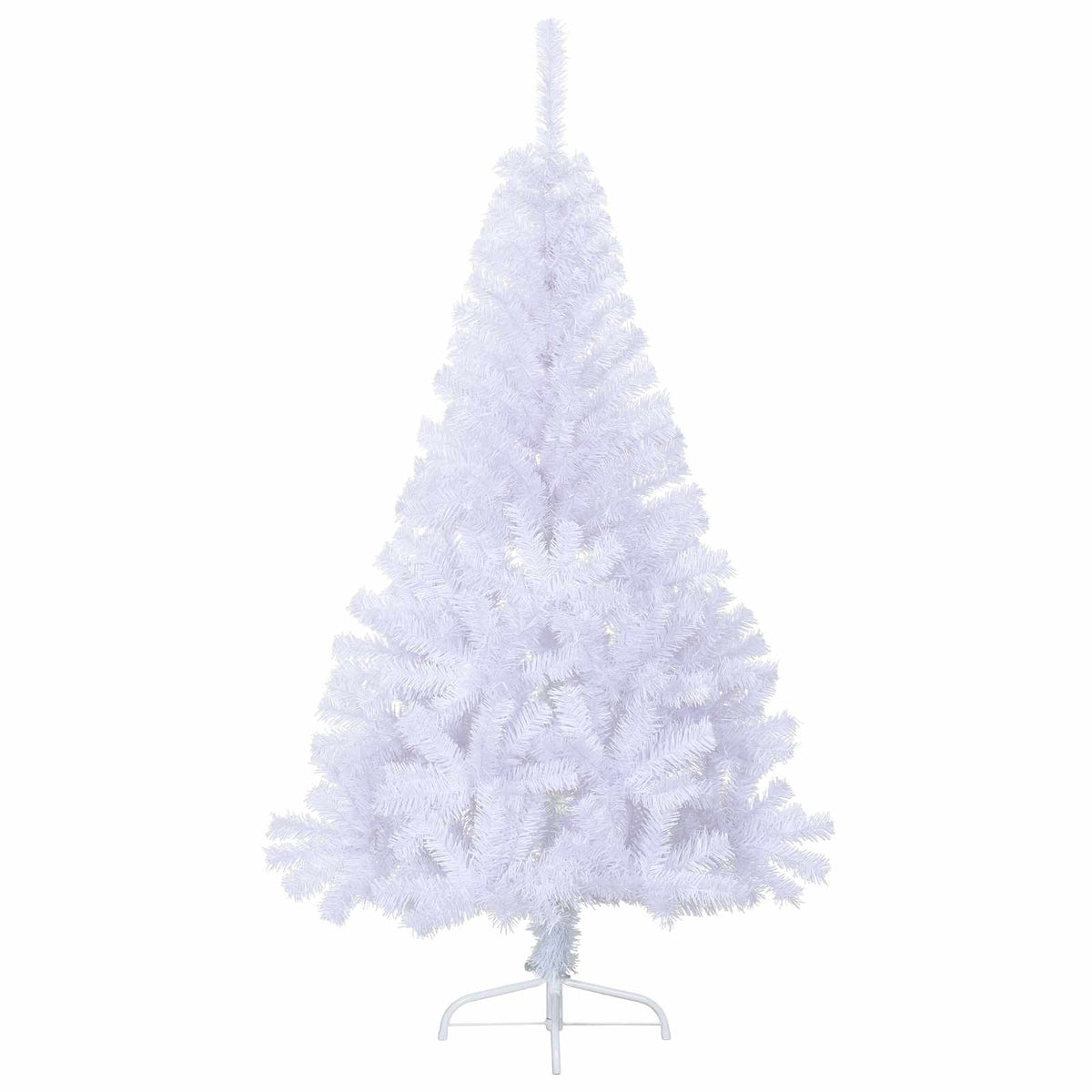 Kunstig Juletre Med 150 Led Med Stativ Hvit 150 Cm Pvc Og Stål