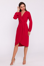 Dagkjole Stylove til dame fra MS StyleHaven, laget av polyester, farge Fiolett, størrelse XXL, med long ermer, perfekt til dress