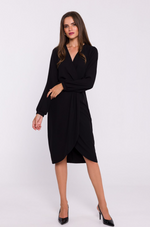 Dagkjole Stylove til dame fra MS StyleHaven, laget av polyester, farge Fiolett, størrelse L, med long ermer, perfekt til dress