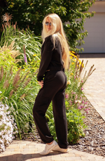 Sett Mirale til dame fra MS StyleHaven, laget av Bomull; Elastan-1, farge Rosa, størrelse M, med long ermer, perfekt til dress