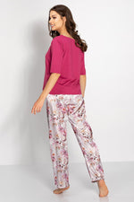 Pyjamas Momenti Per Me til dame fra MS StyleHaven, laget av Bomull, farge Rosa, størrelse M, med sleeveless ermer, perfekt til casual; dress
